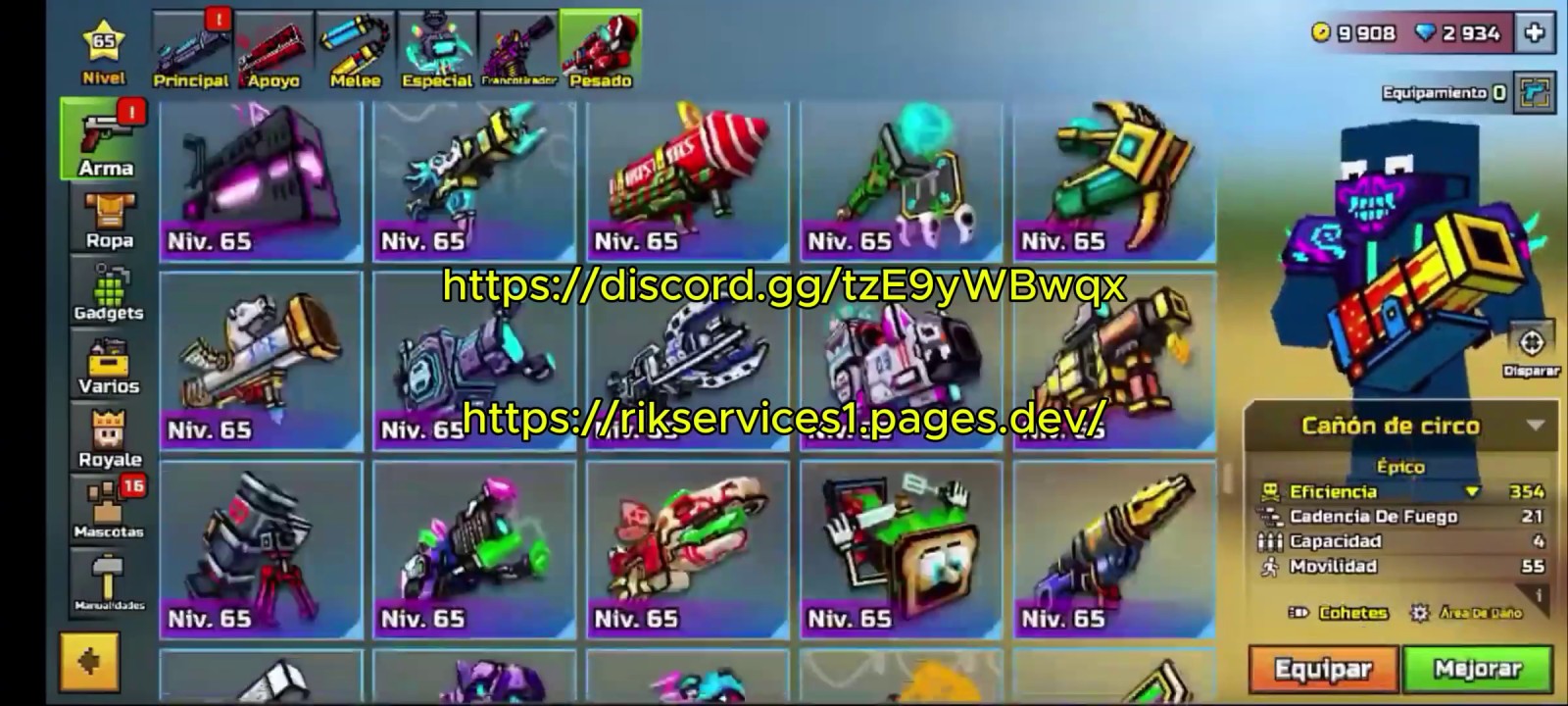 Pixel Gun 3D Features Cheat