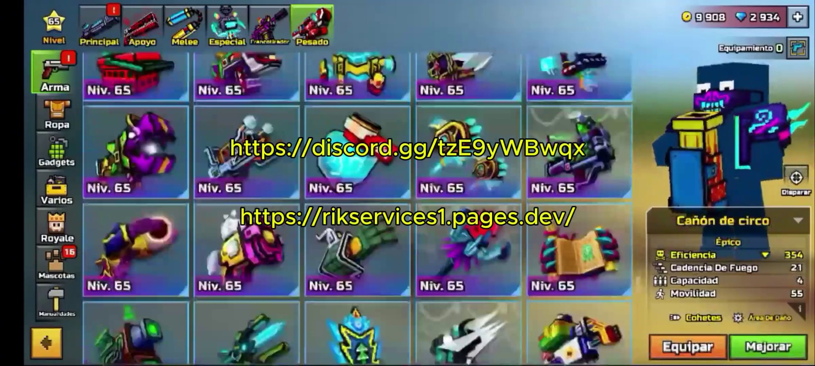 Pixel Gun 3D Weapons Hack