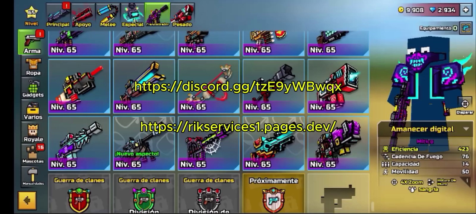 Pixel Gun 3D Cheat Vouch - All Weapons Hack