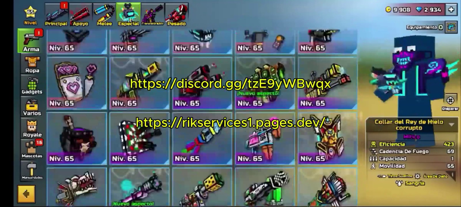 Pixel Gun 3D Cheat Vouch - Weapon Collection Hack