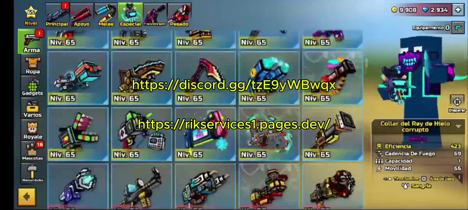 Pixel Gun 3D Mod Menu Vouch - Modded Account