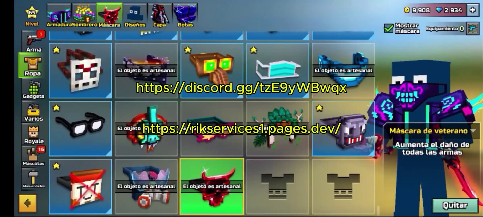 Pixel Gun 3D Skins Mod