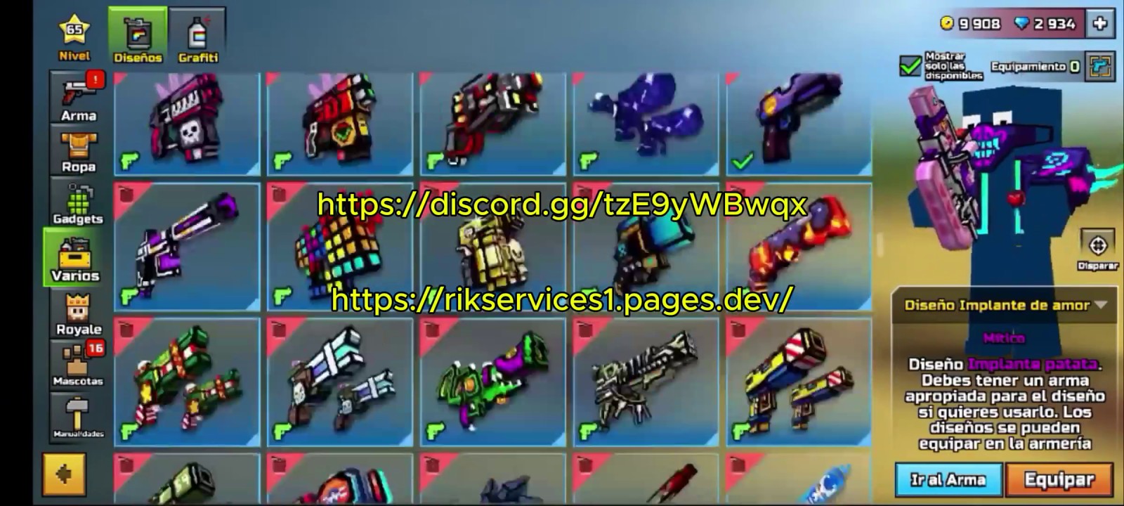 Pixel Gun 3D Weapons Hack Mod