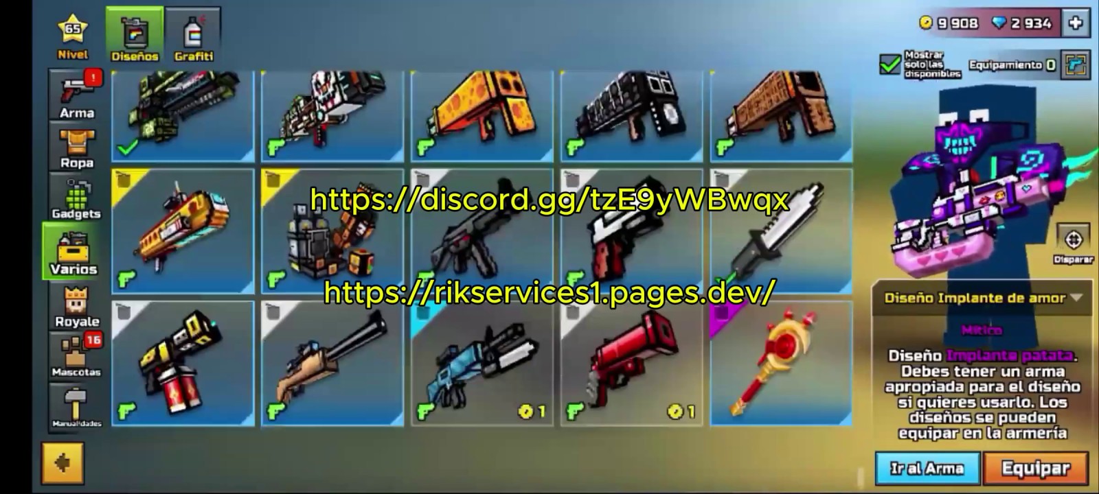 Pixel Gun 3D Modules Hack Mod